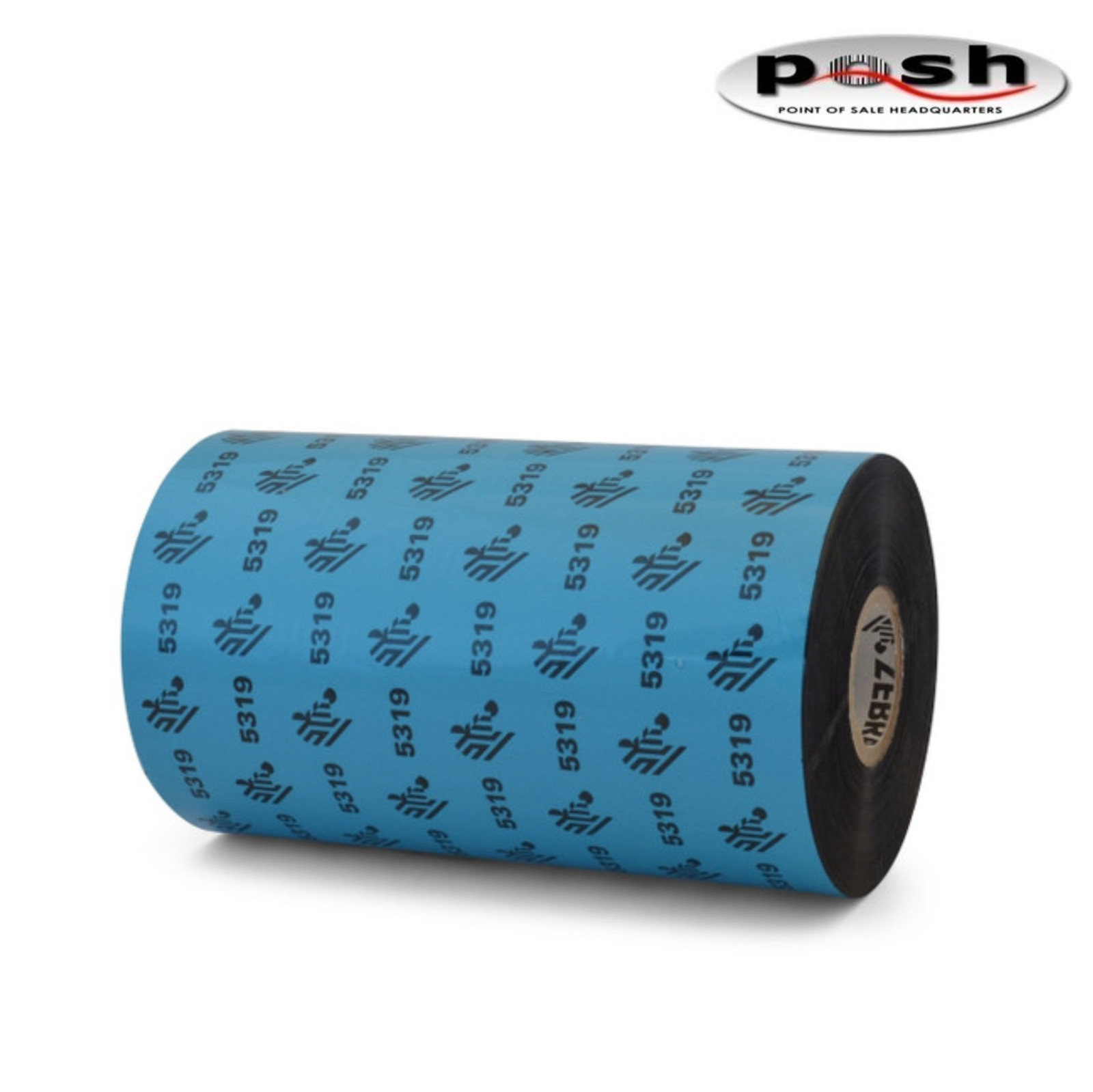 NEW 12 Pack- Zebra 05319GS11007 5319 Wax Ribbon 110mm x 74m Black