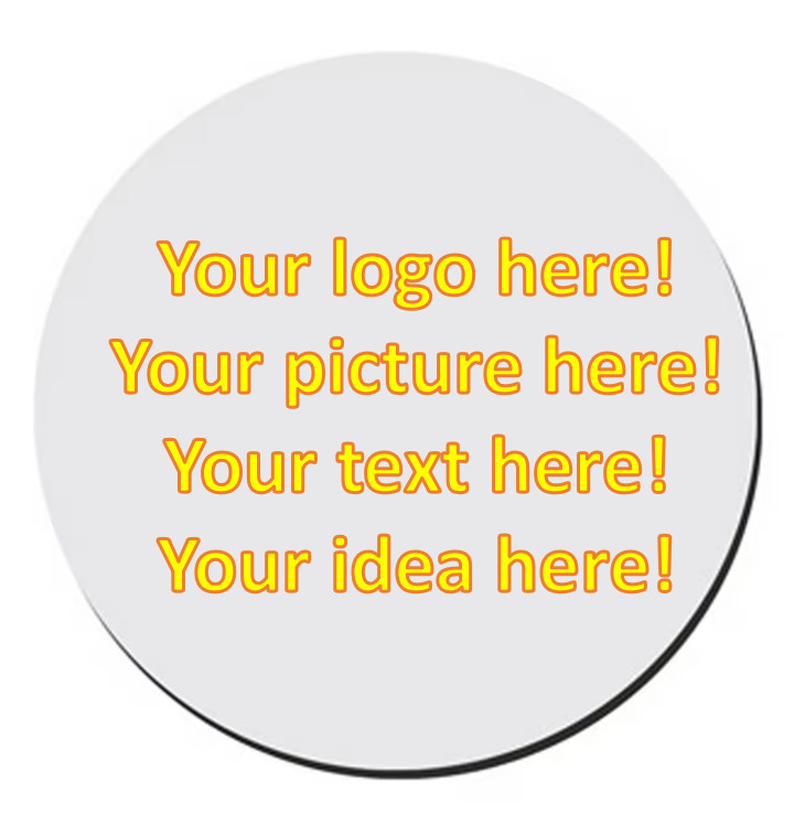 Custom Printed Coaster Round 4 Pack Personalized Photo, logo, design or Image