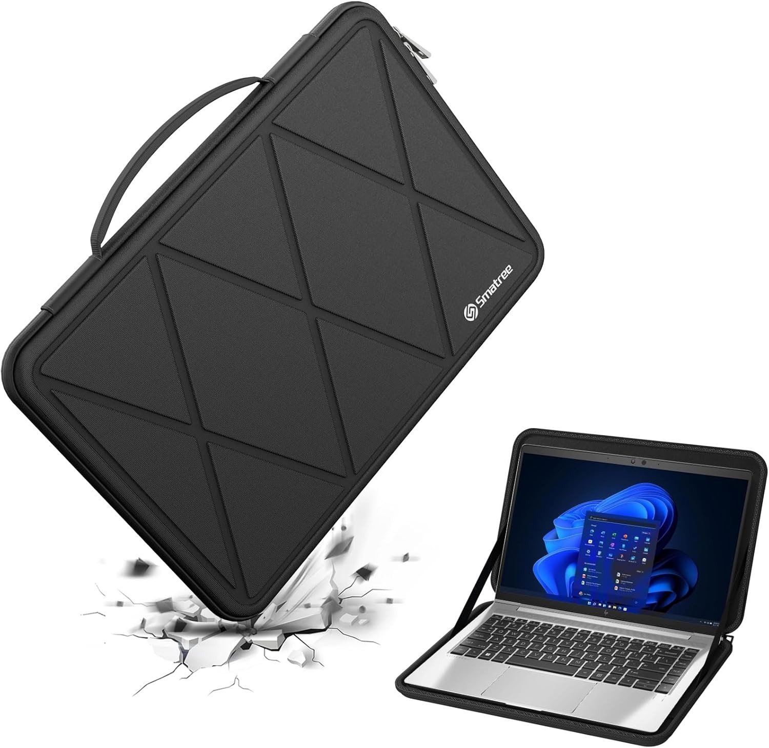 Hard EVA Protective Case for 14 inch HP EliteBook 645 G10 Notebook PC, Waterproo