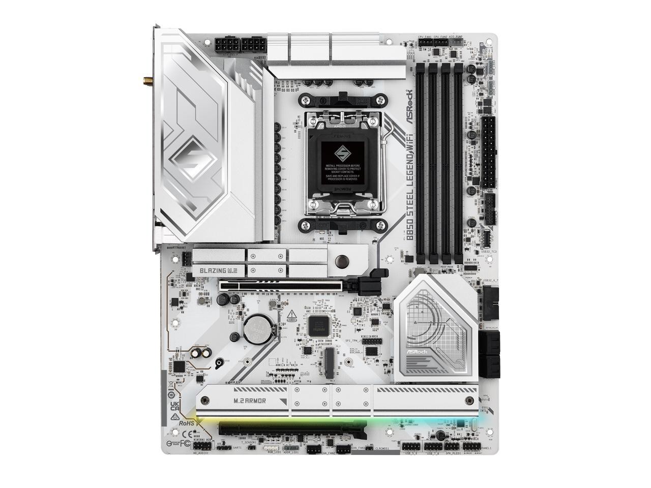 B850 STEEL LEGEND WIFI AM5 AMD B850 ATX Motherboard ASRock
