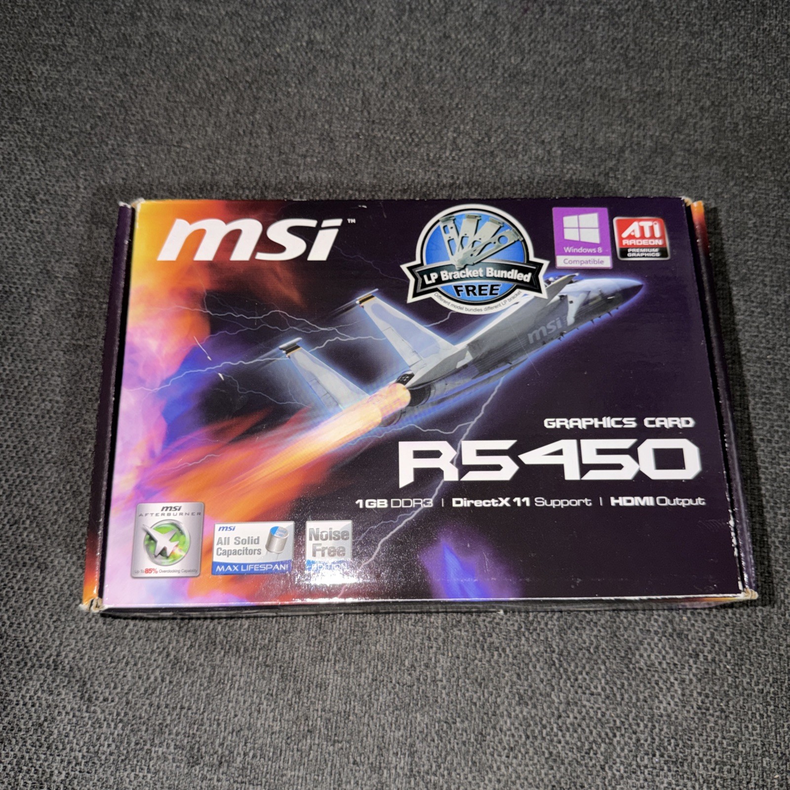 ATI Radeon MSI RS450 1GB DDR3 HDMI DirectX 11 Graphics Card  NEW IN BOX