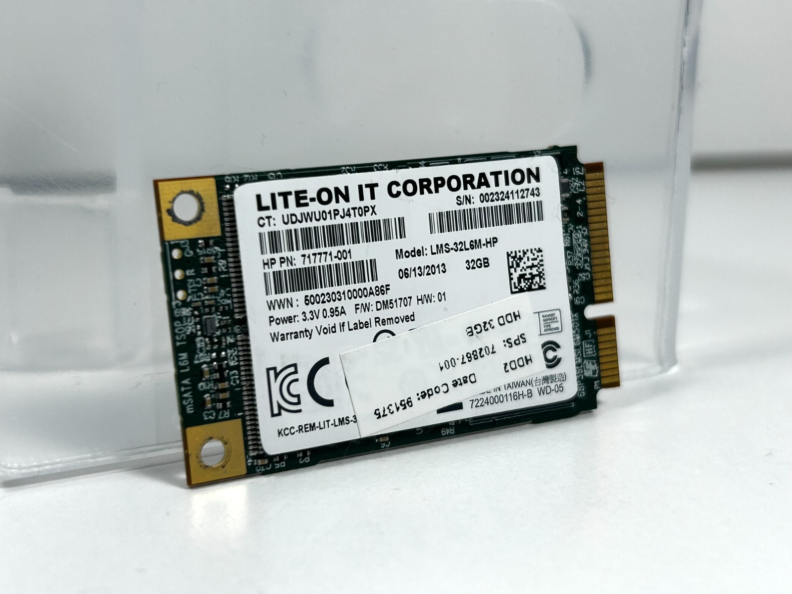 LITE-ON IT CORPORATION SSD Solid State Drive 32GB LMS-32L6M-HP 702867-001 For HP