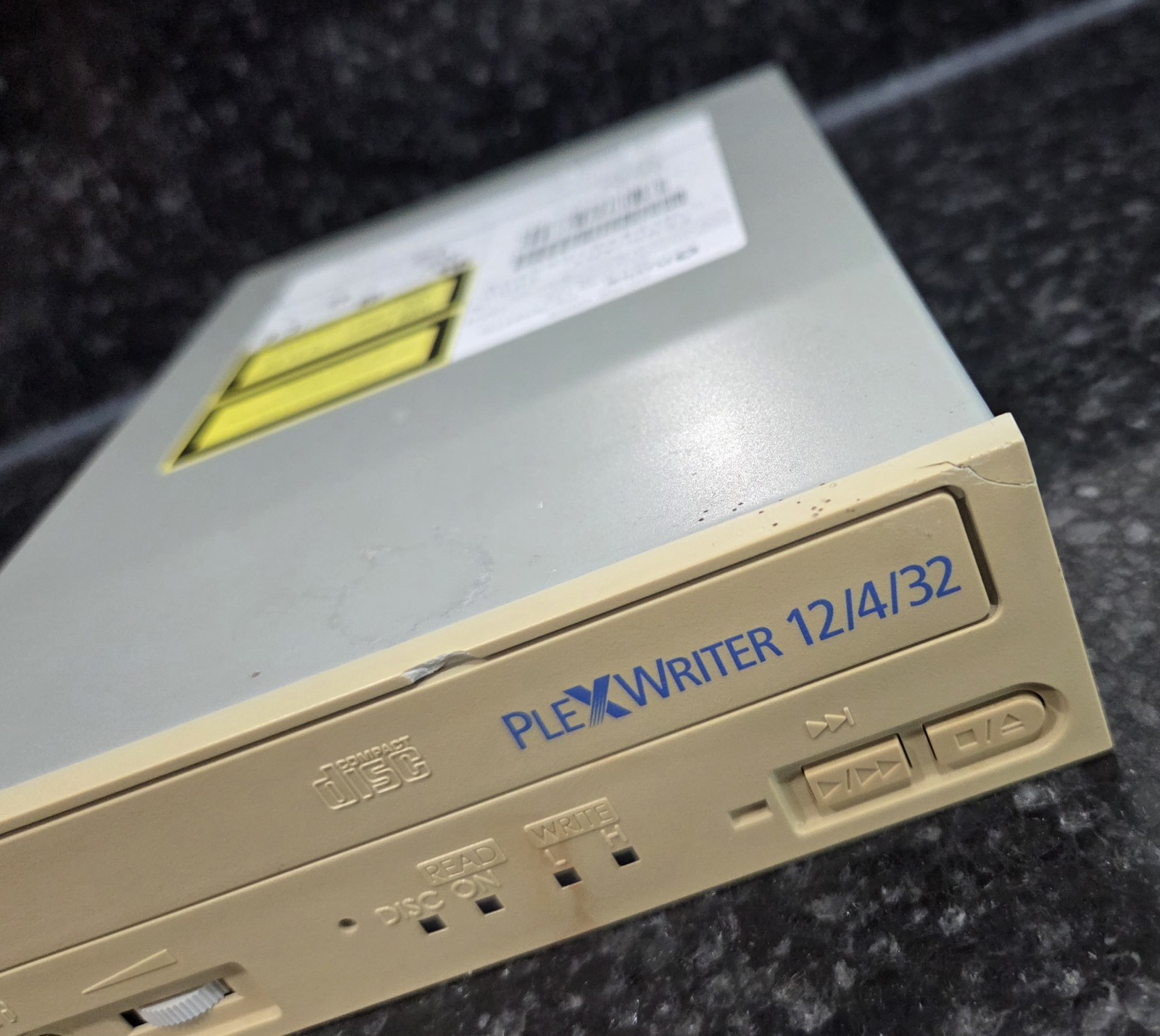 Plextor PX-W124TSi 12X4X32 SCSI Recordable Drive 5.25 As Is