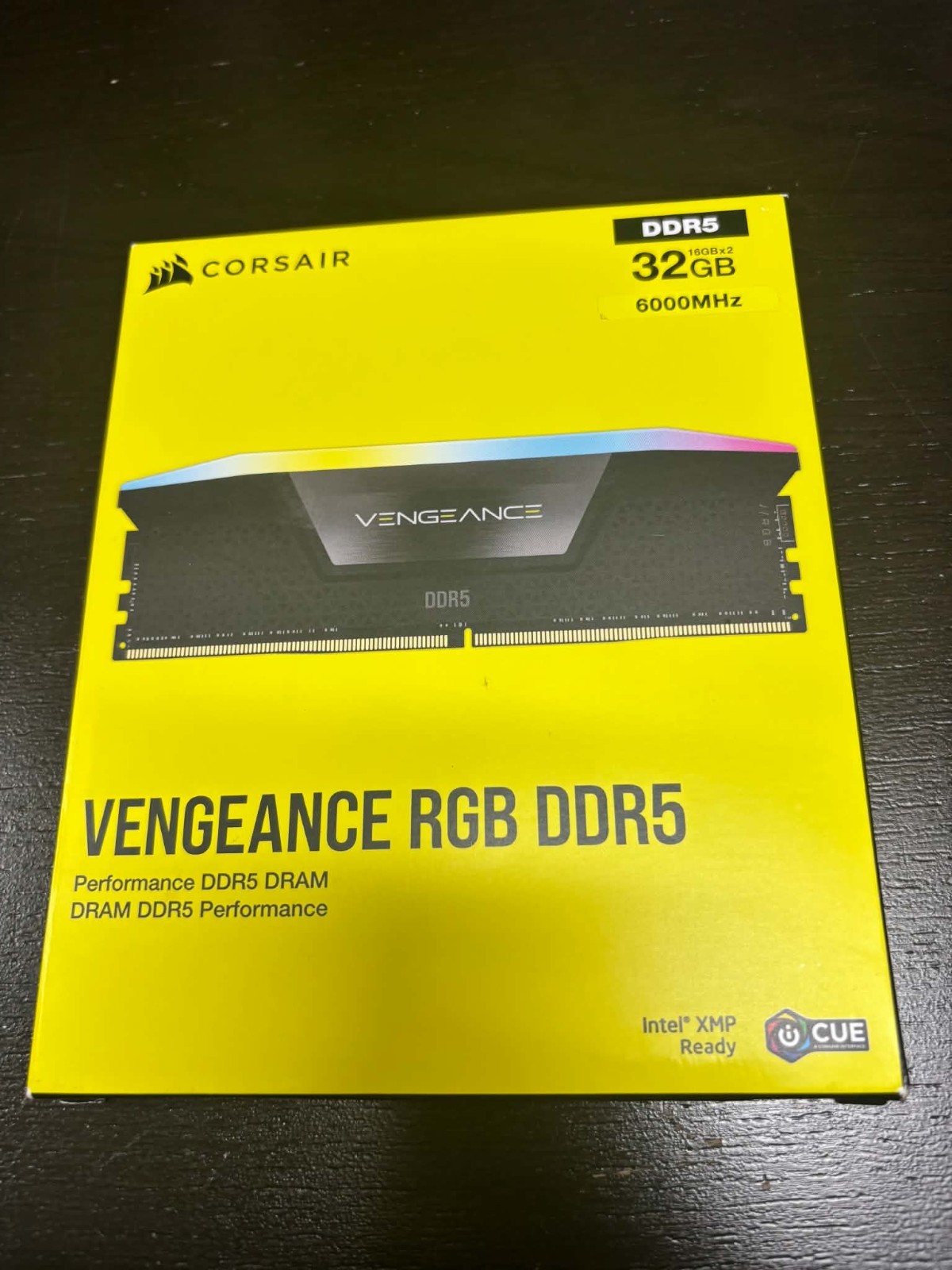 CORSAIR VENGEANCE RGB DDR5 RAM 32GB (2x16GB) 6000MHz