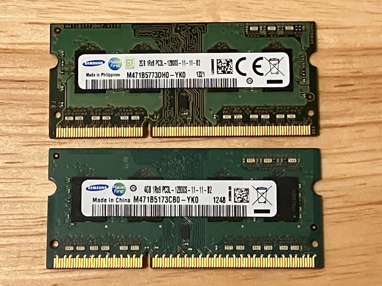 Gently Used Samsung 6GB Memory Kit, PC3L-12800S Notebook Ram