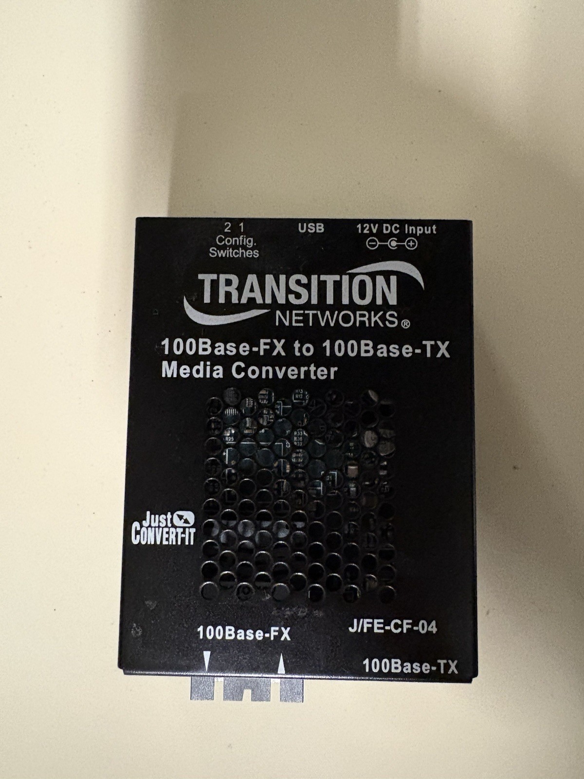Transition Network 100base-FX to 100base-TX media converter
