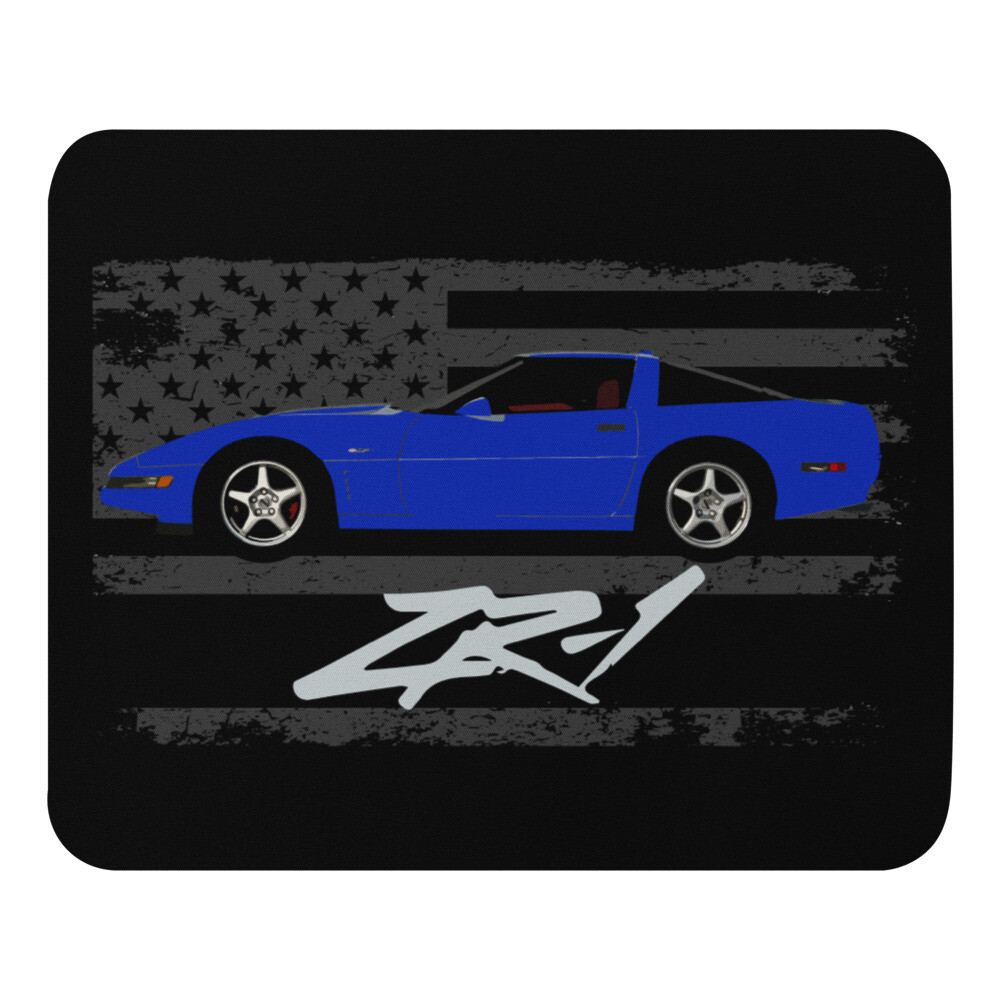 Admiral Blue 1994 Chevy vette C4 ZR-1 ZR1 Mouse pad