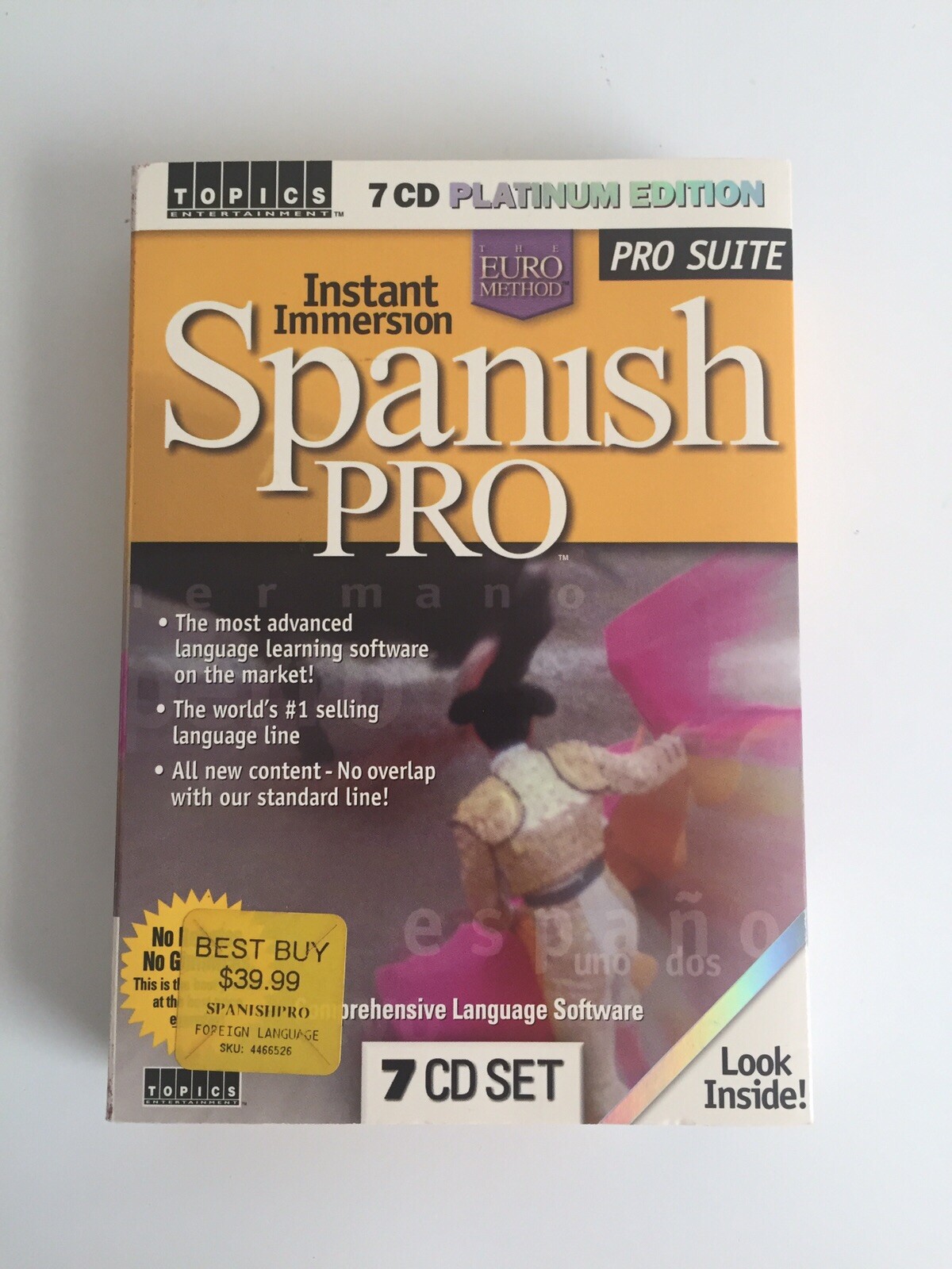 Learn Spanish Fast Instant Immersion Spanish PRO: 7 CD Software Language