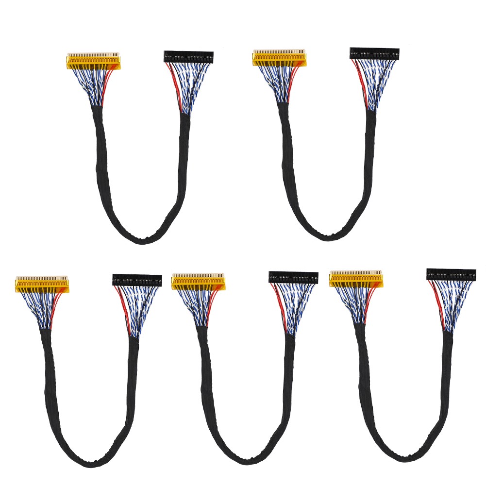 5PCS 30Pin LVDS Cable 2 Channel 8-Bit Support 1280x1024 Fpr 17/19inch TFT LCD