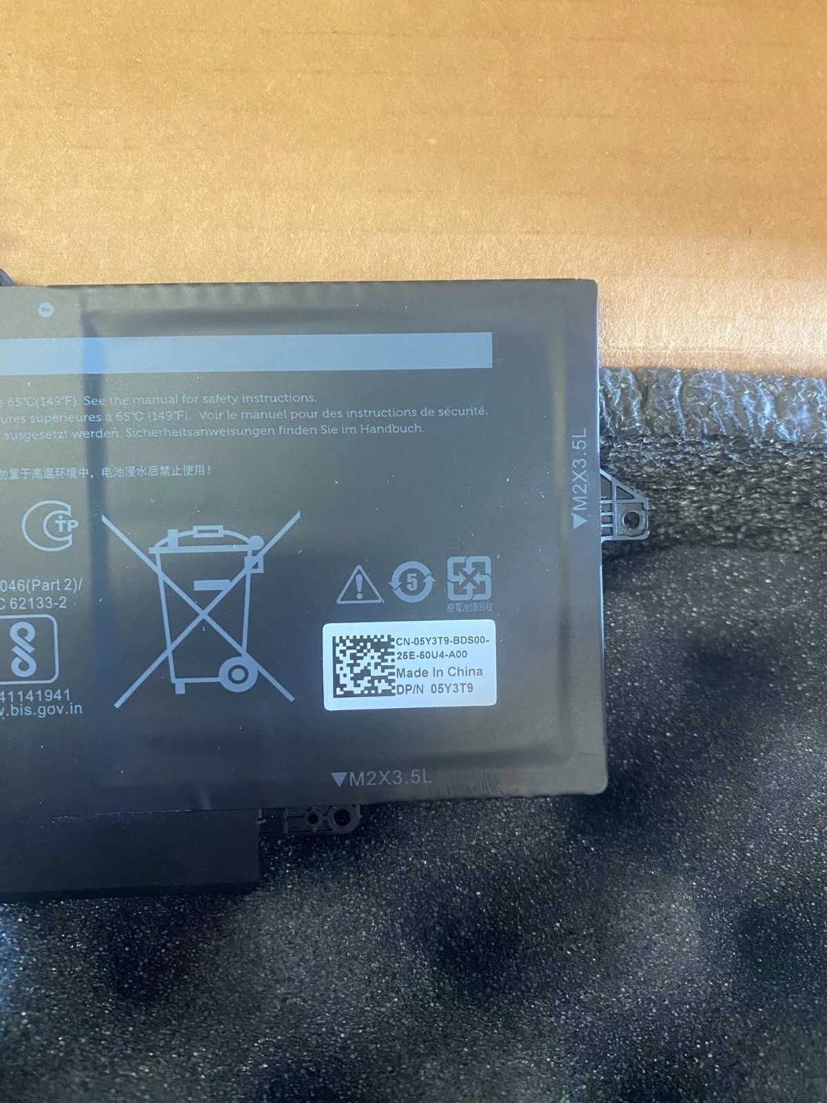 NEW OEM Dell Latitude 9330 2-In-1 9330 50Wh Li-Ion Battery 47XV3 5Y3T9