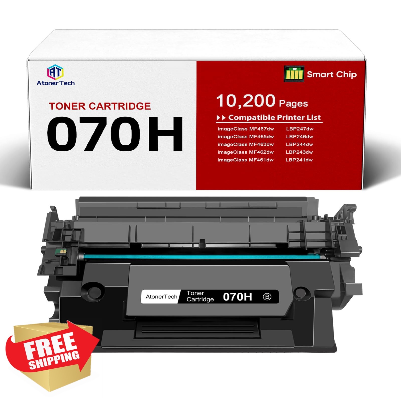 AtonerTech 070/070H High Yield Toner Cartridge