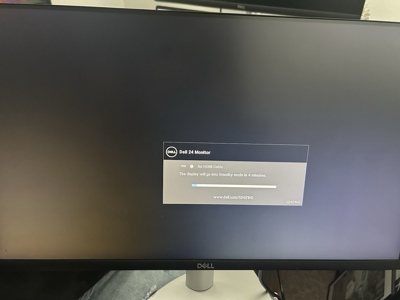 Dell S2421HS 24” LED Monitor  Tested Working No Power Cord