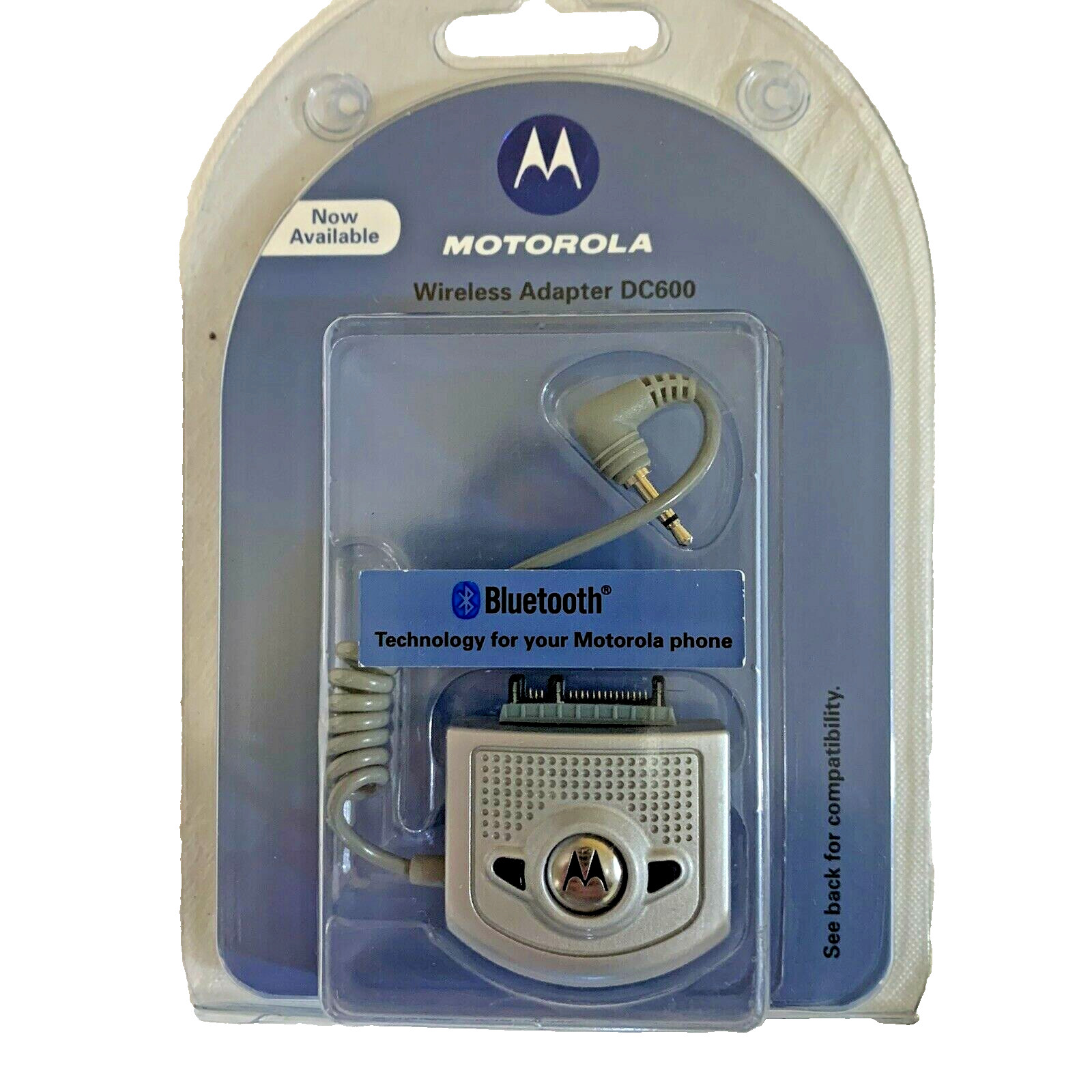 MOTOROLA~Bluetooth Wireless Adapter DC600 New old stock for Motorola phones 2004
