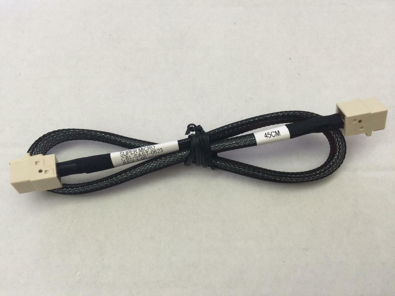 Supermicro CBL-SAST-0623 Internal MiniSAS HD cable for PCIe SSD NVMe 12Gb/s 45cm