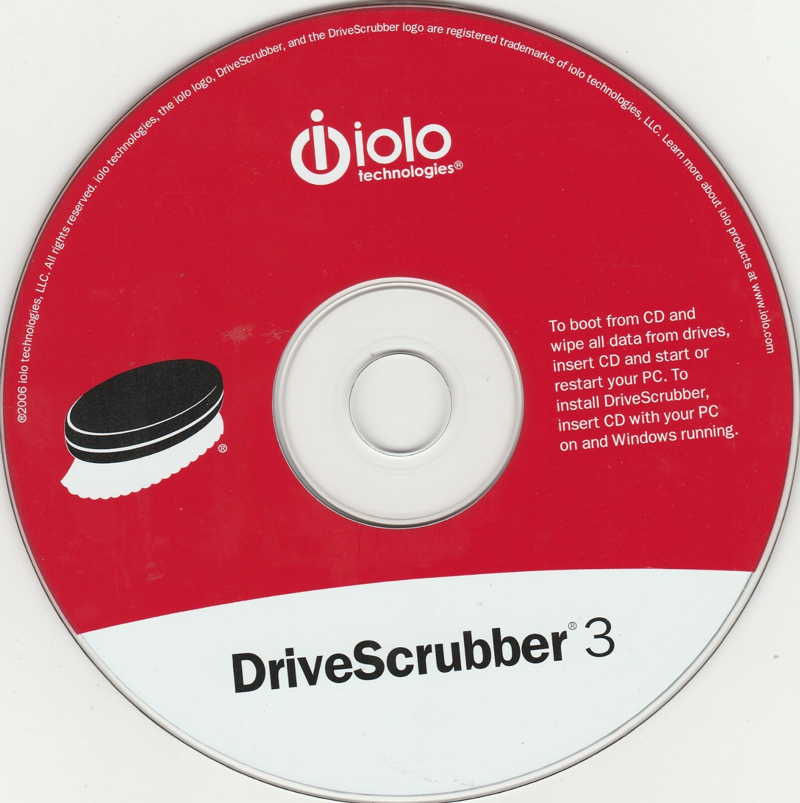 DriveScrubber 3 by iolo technologies for Windows ~ 2006 ~ CD-ROM