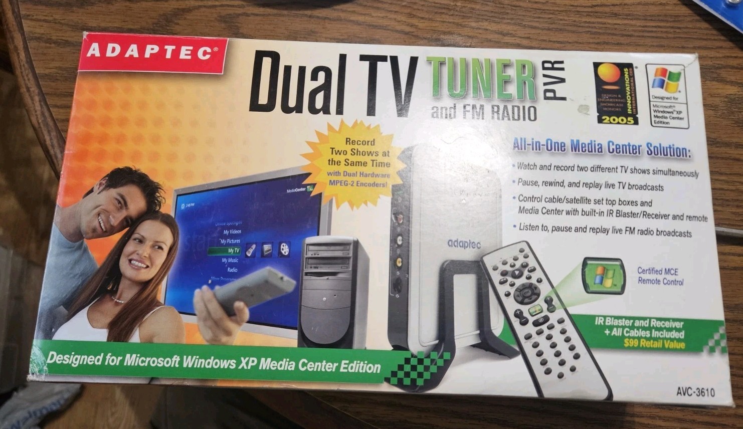 Adaptec Dual TV Tuner and FM Radio PVR AVC-3610-All-in-One- BRAND NEW