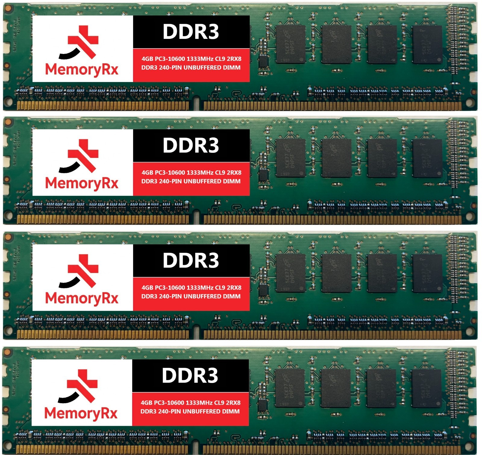 16GB  (4GB X4) DDR3 1333MHz Memory RAM for Dell Optiplex 380, 390, 780, 790, 990