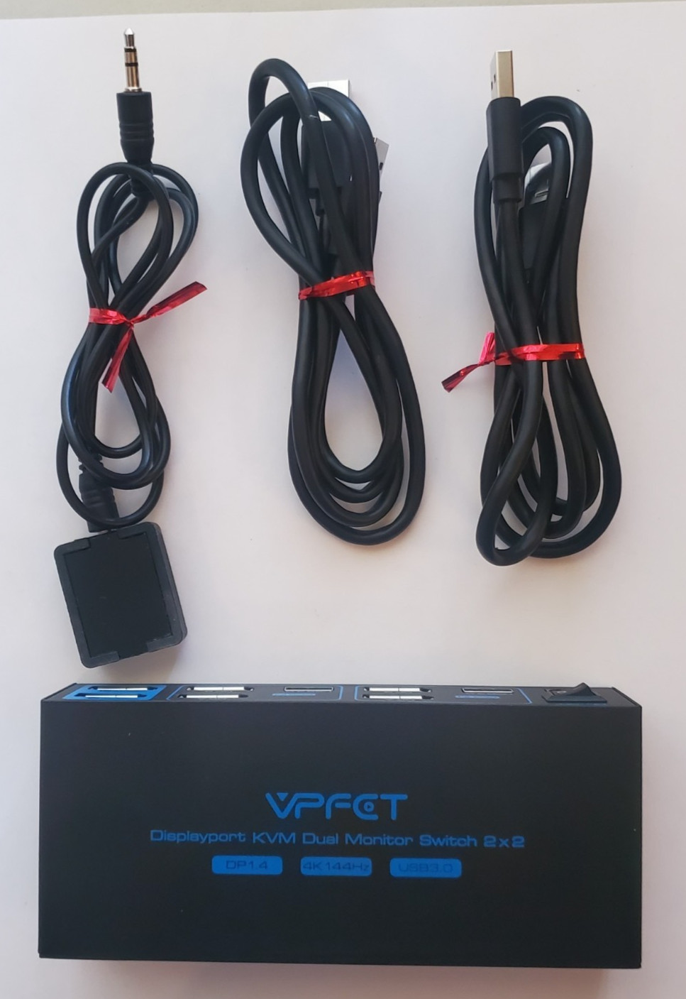 VPFET DisplayPort KVM Switch VP-SW273, Dual Monitor, 4K 144Hz, See Description
