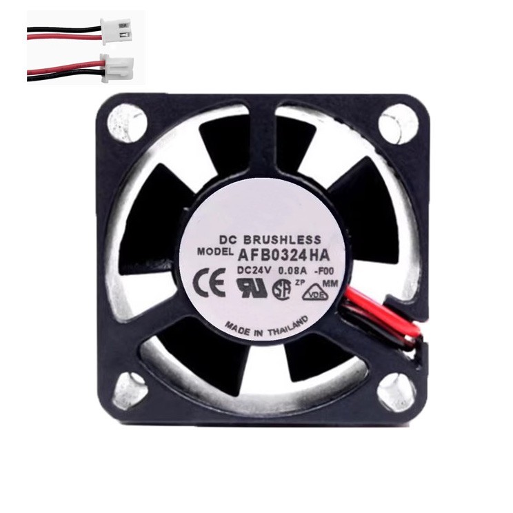 Cooling Fan For DELTA AFB0324HA-F00 30*30*10MM DC24V 0.08A 2lines New