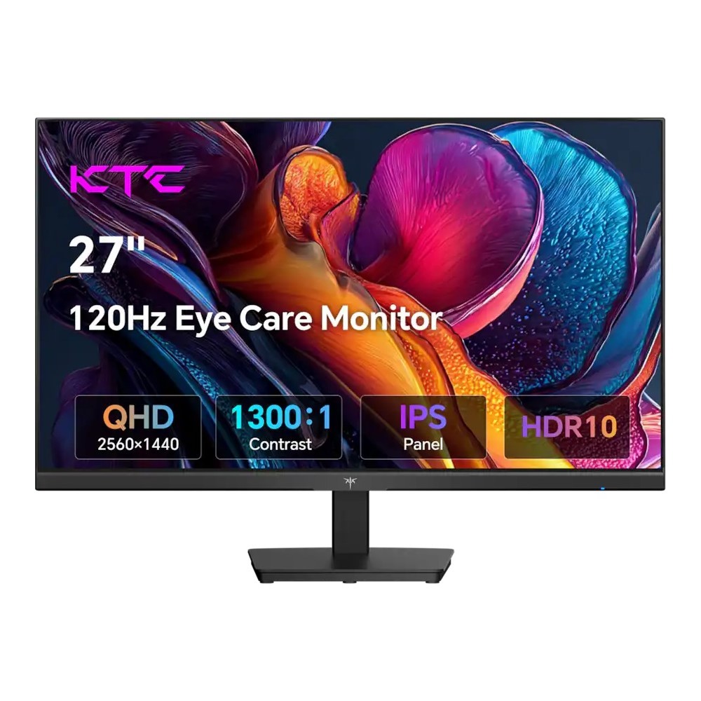 KTC H27D9 27 Inch QHD Computer Monitor IPS Panel 2K 1440P PC Gaming Monitor