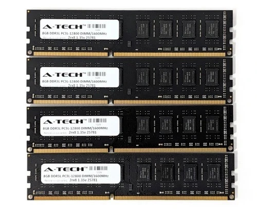 5 A-Tech 8GB DDR3/DDR3L 1600MHz PC3L-12800 (PC3-12800) CL11 DIMM 2Rx8