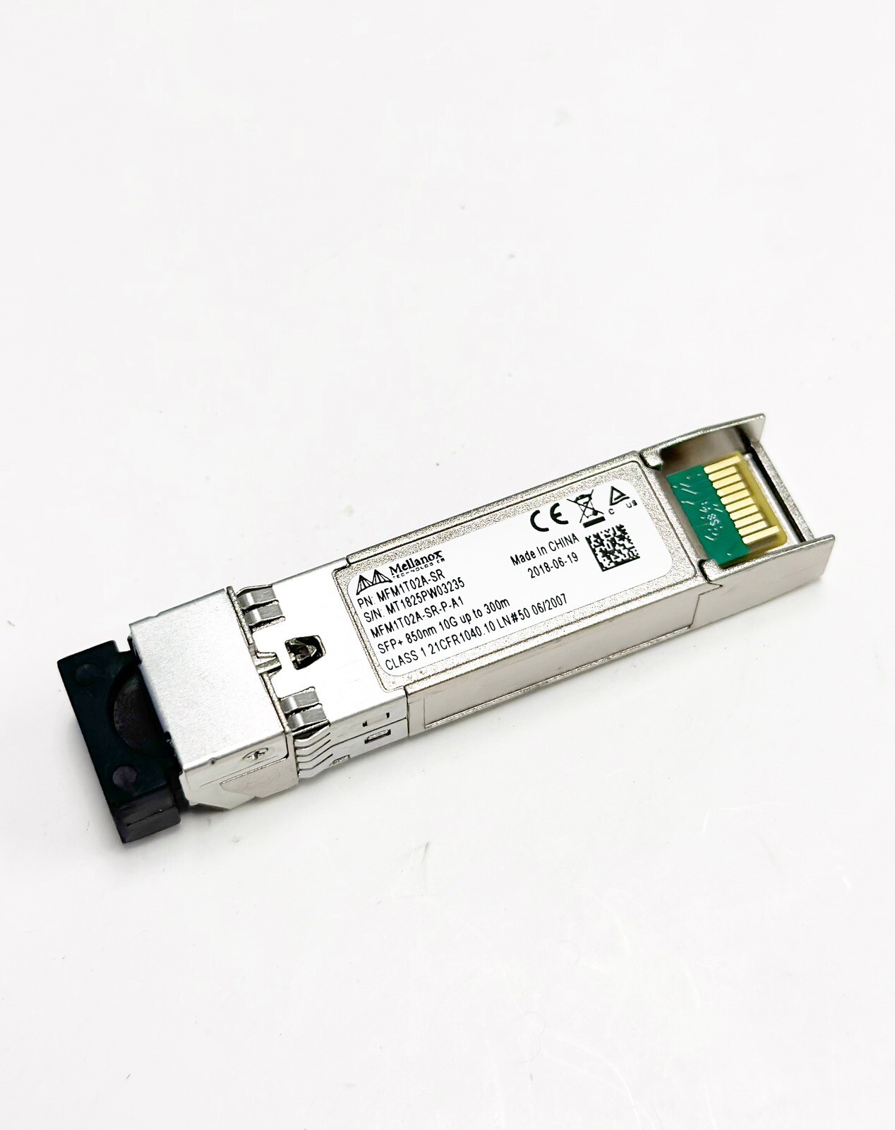 Mellanox MFM1T02A-SR SFP+ 10GbE Optical Module 850nm, SR up to 300m
