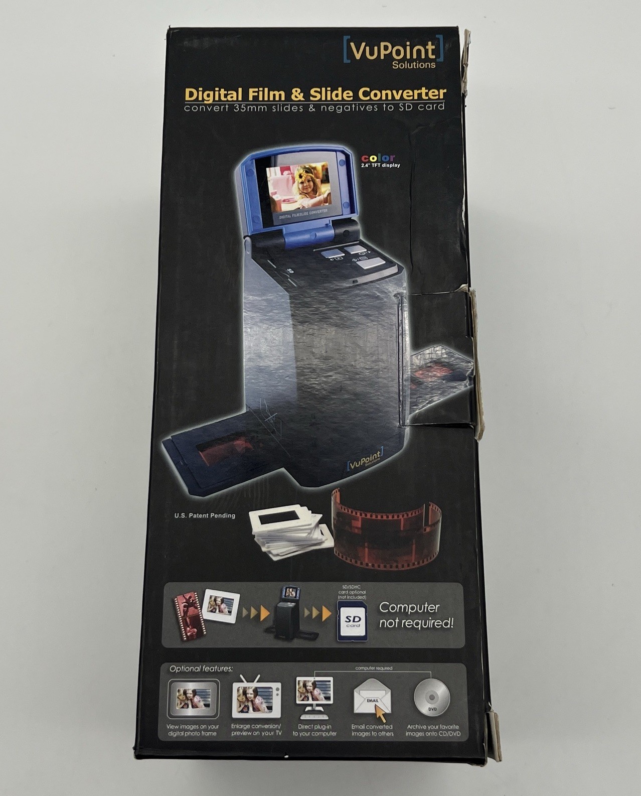 VuPoint Solutions Digital Film Slide Converter 35mm Negatives SD Card FC-C520-VP