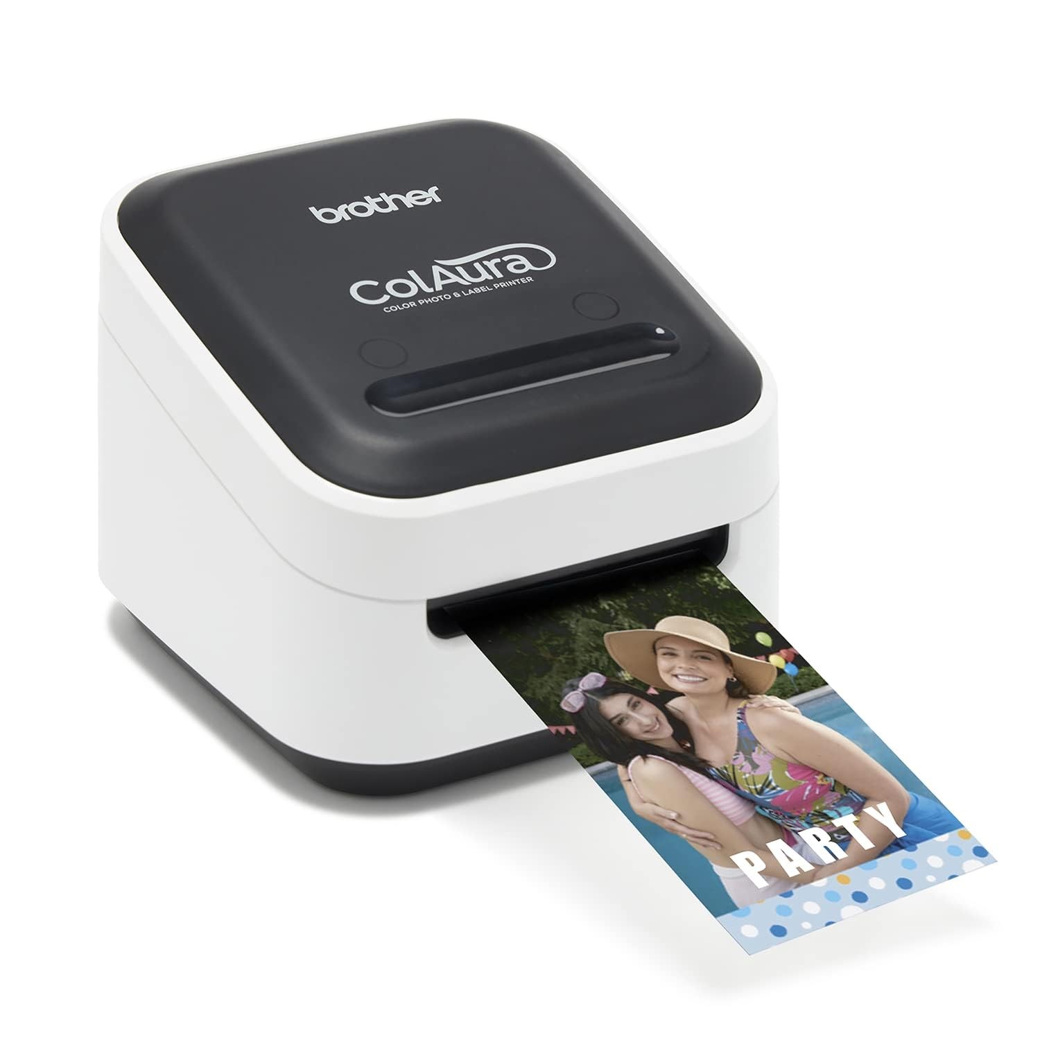 Printer Photo Label Brother ColAura VC500W White 3.8 x 4.4 Color