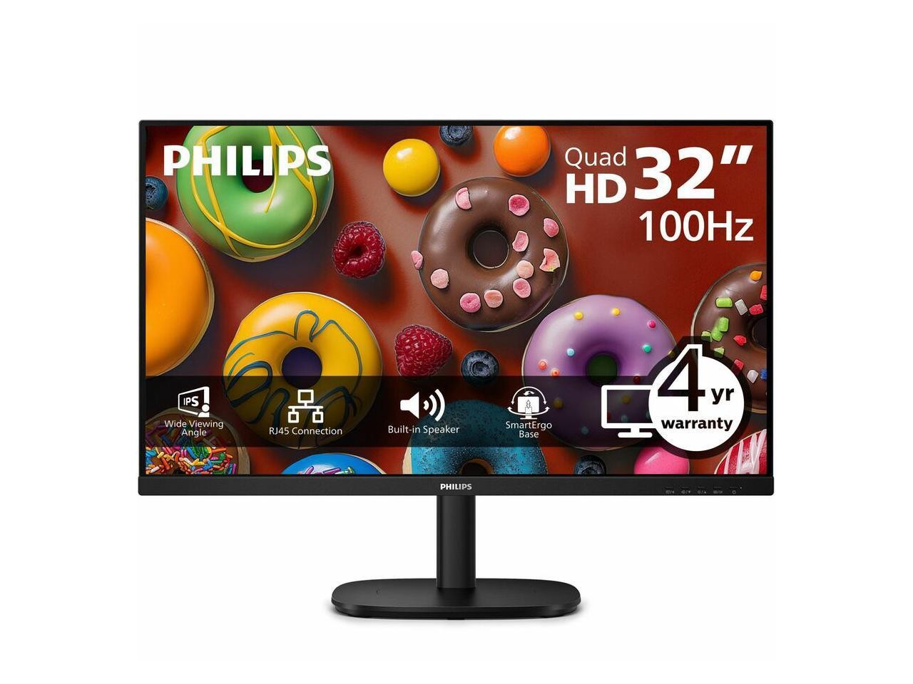 Philips 32B2U3601 32" Class WQHD LED Monitor - 16:9 - 31.5" Viewable - IPS Techn