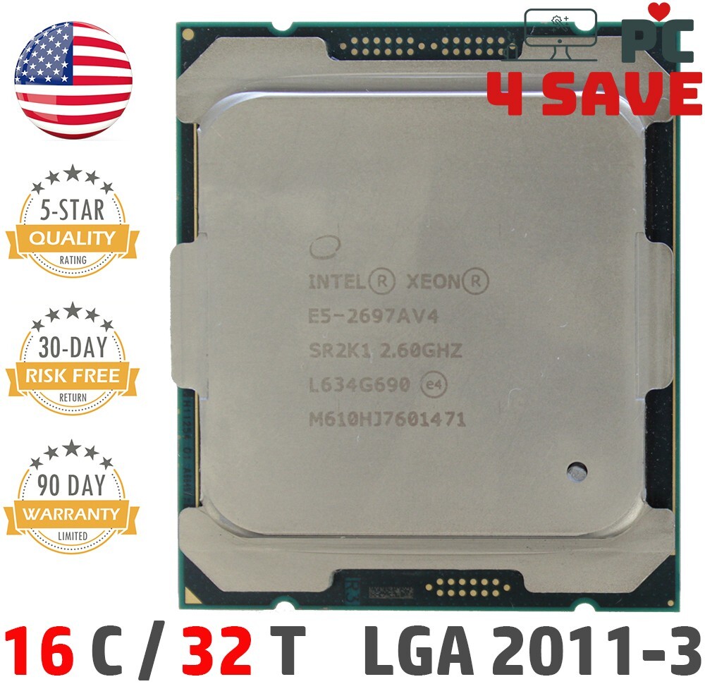 Intel Xeon E5-2697A V4 2.60GHz 16-Core 40MB LGA2011-3 Server CPU Processor SR2K1