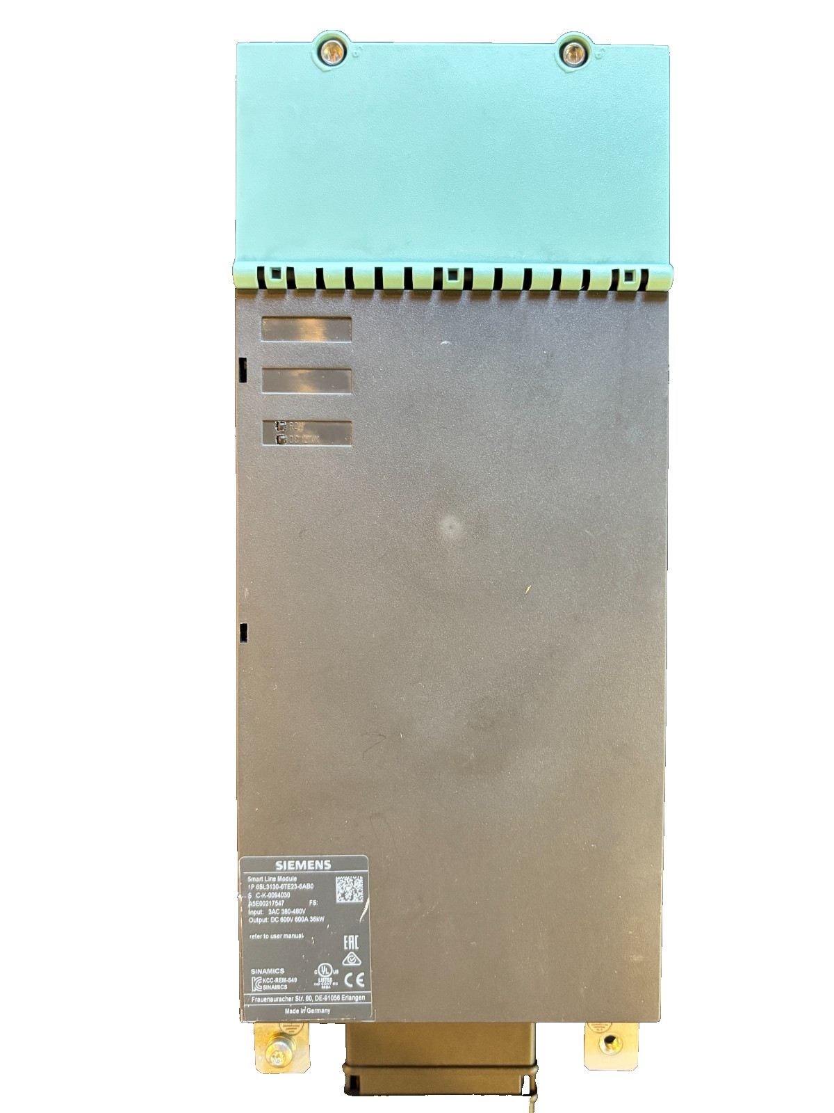 Siemens Smart Line Module 6SL310-6TE23-6AB0.