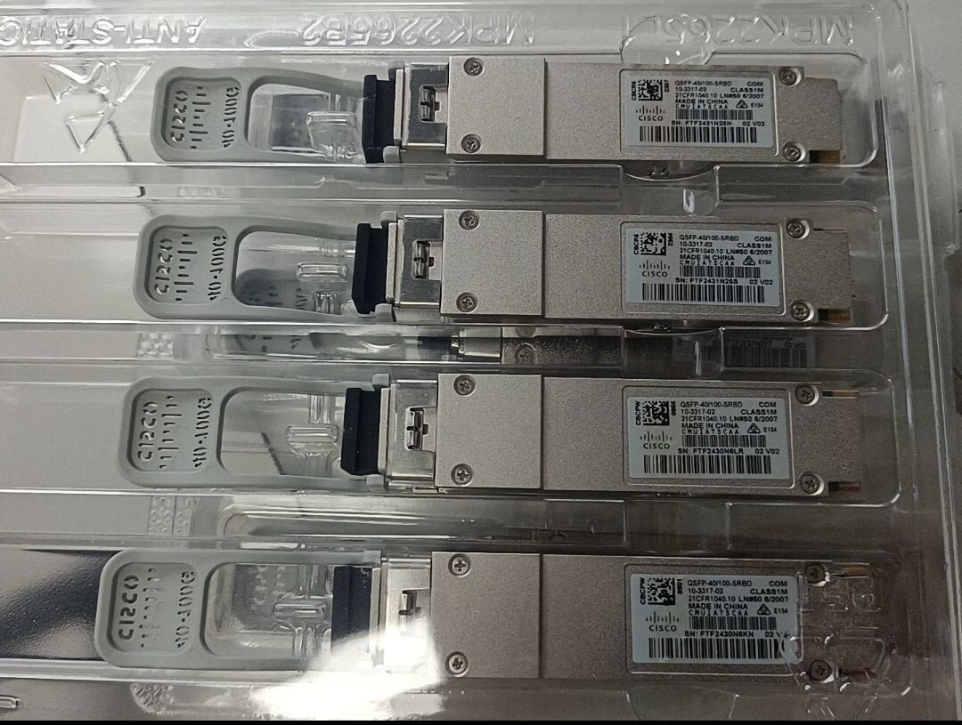 1pcs Cisco 100G and 40G SR-BiDi 10-3317 OM4 MF QSFP-40/100-SRBD Transceiver