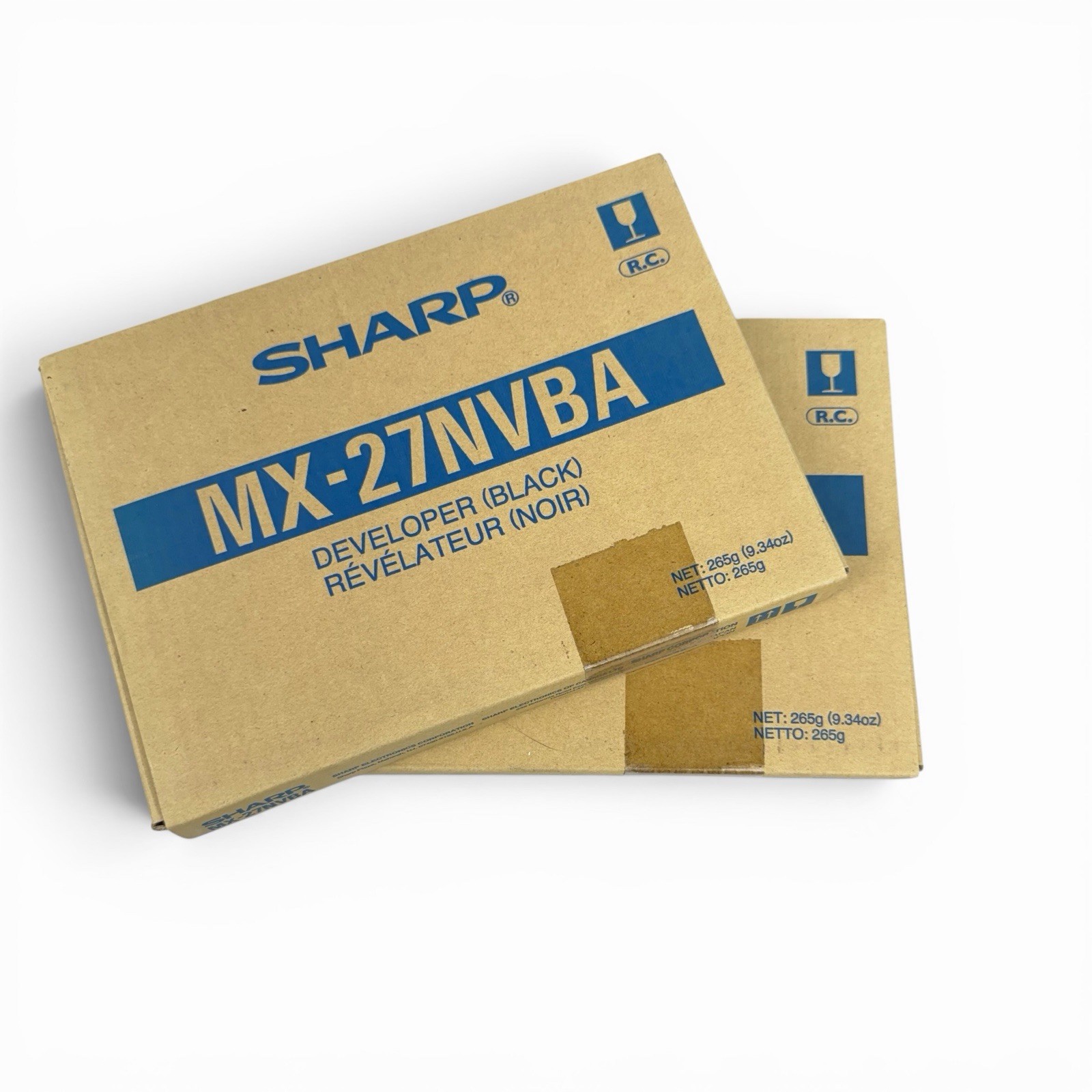 2 Sharp MX-27NVBA Black Developer Genuine OEM