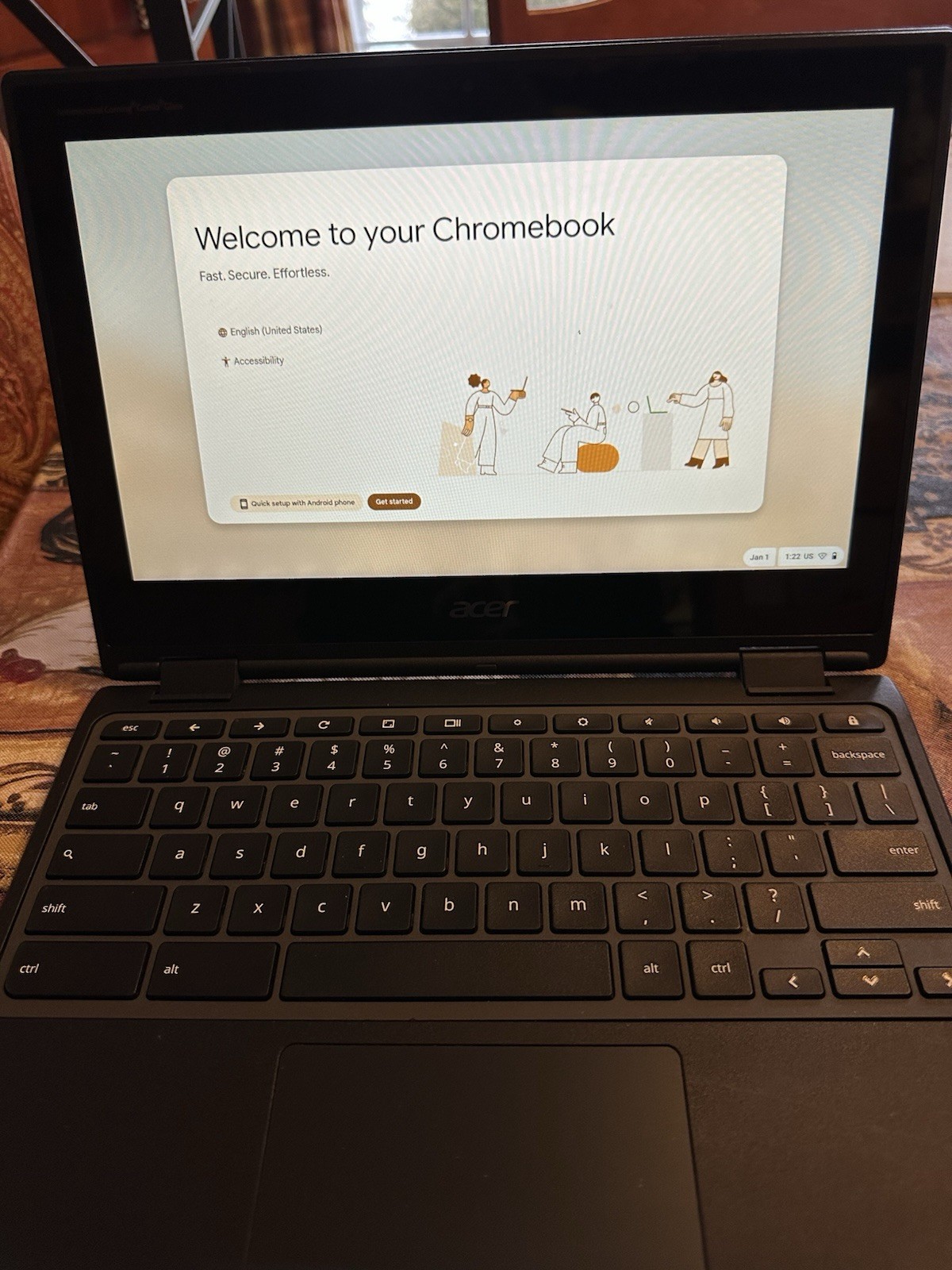Acer Chromebook R721T Laptop 11.6" 2-in-1, AMD A6 CPU, 4GB RAM, 32GB Storage
