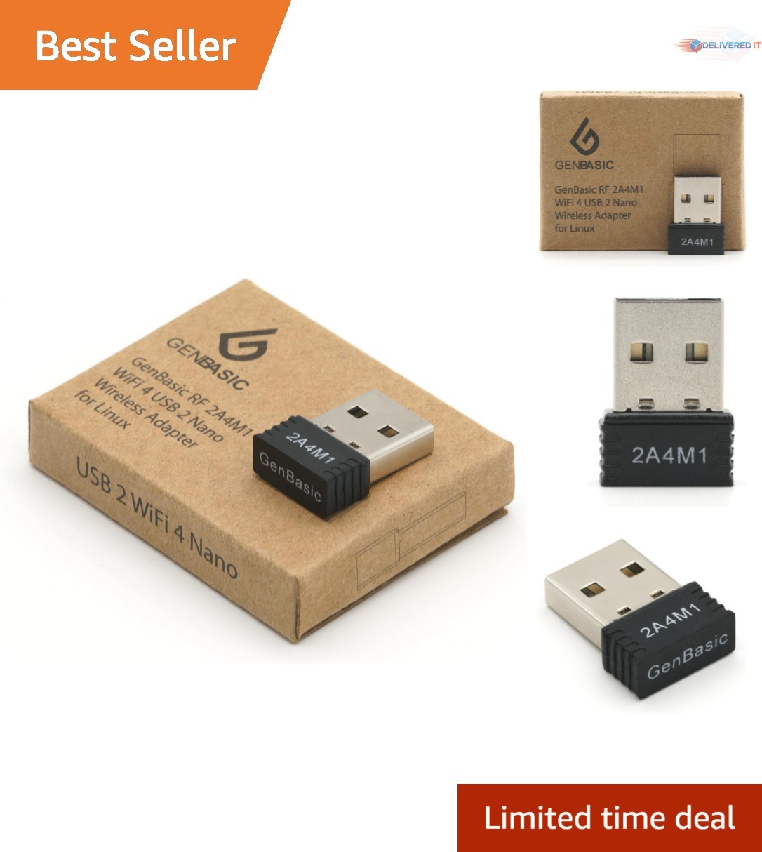 WiFi 4 USB Nano Wireless Network Dongle Adapter for Linux 150Mbps Plug Play