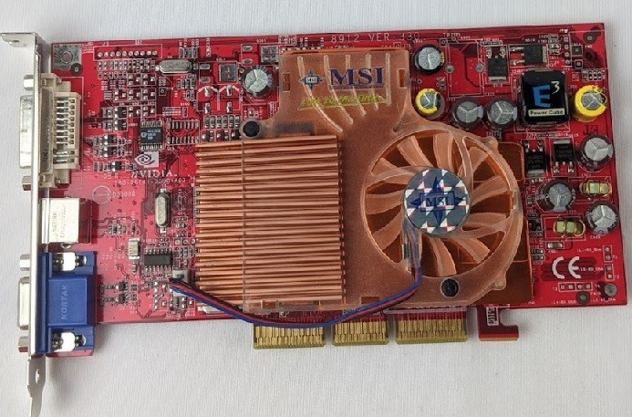 Clean Tested MSI 8912-240 Video Card Ver. 330 NVIDIA GeForce FX 5600