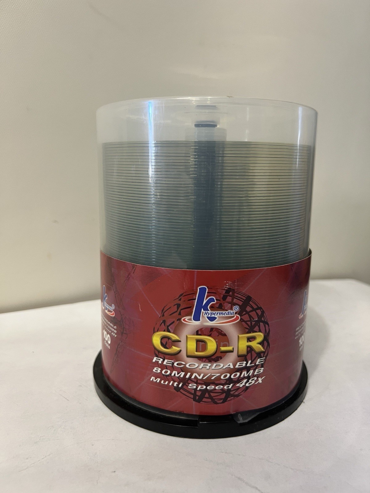 K Hypermedia CD-R Recordable 80Min 700MB Multi Speed 48X 100 Pack Spindle New