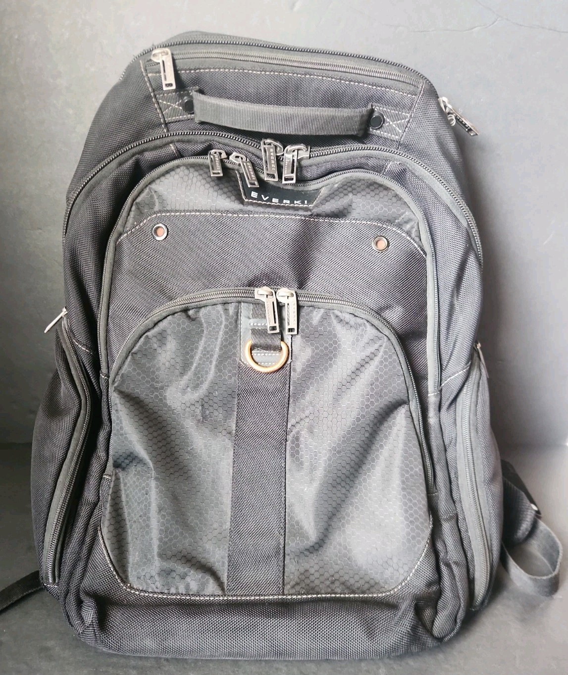 EVERKI Black Nylon ATLAS 17 Laptop BACKPACK EKP121
