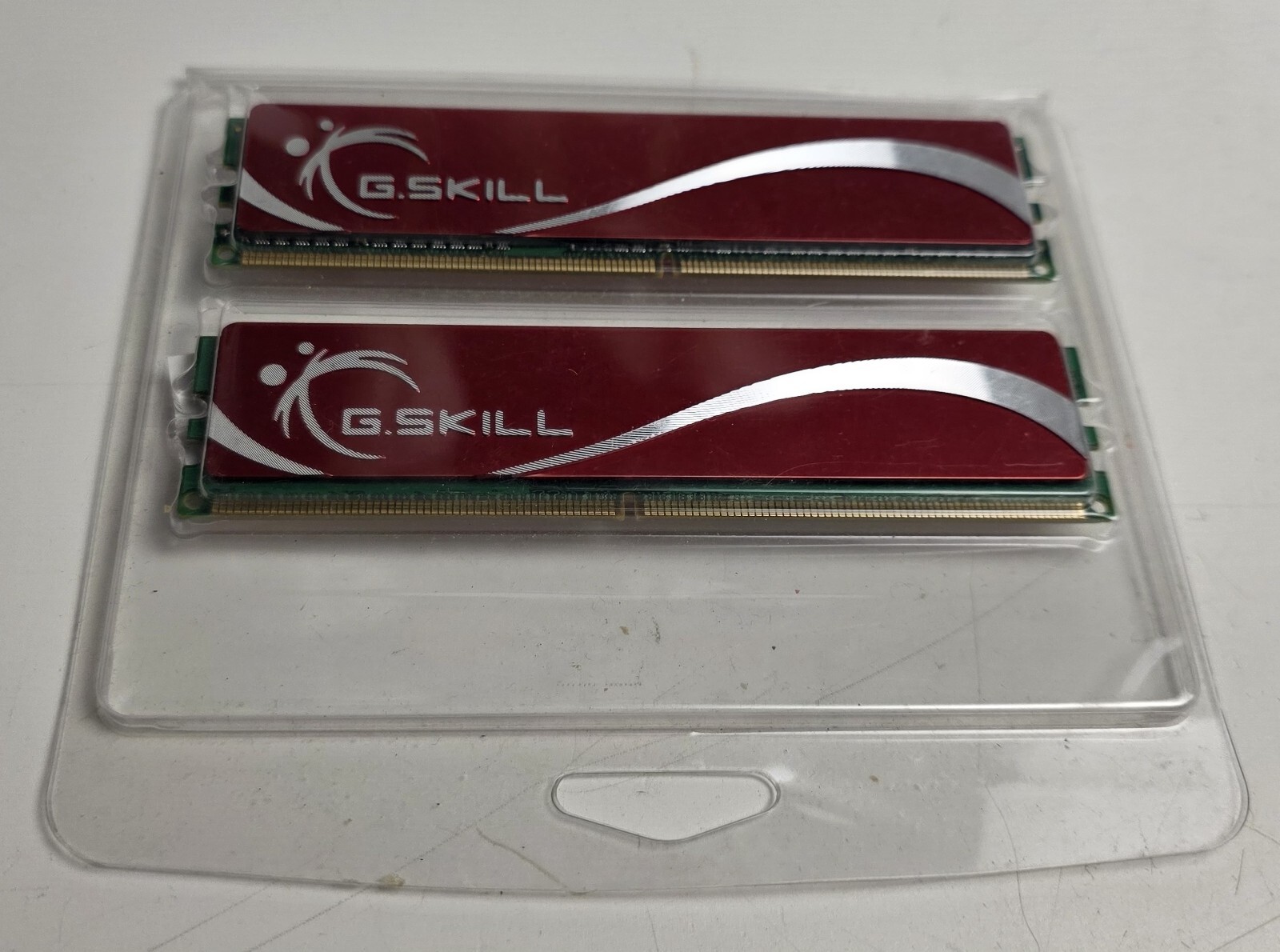G.Skill red desktop memory, looks unused, no idea about size