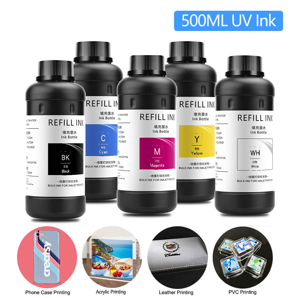 6x500ml LED UV Ink For Epson 1390 1400 1410 R280 /290/330 L800/805/1800 XP600