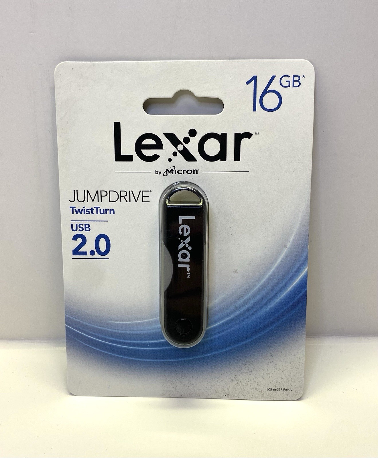 Lexar by Micron - 16GB USB 2.0 - TwistTurn Jump Drive (Black) - Sealed NEW