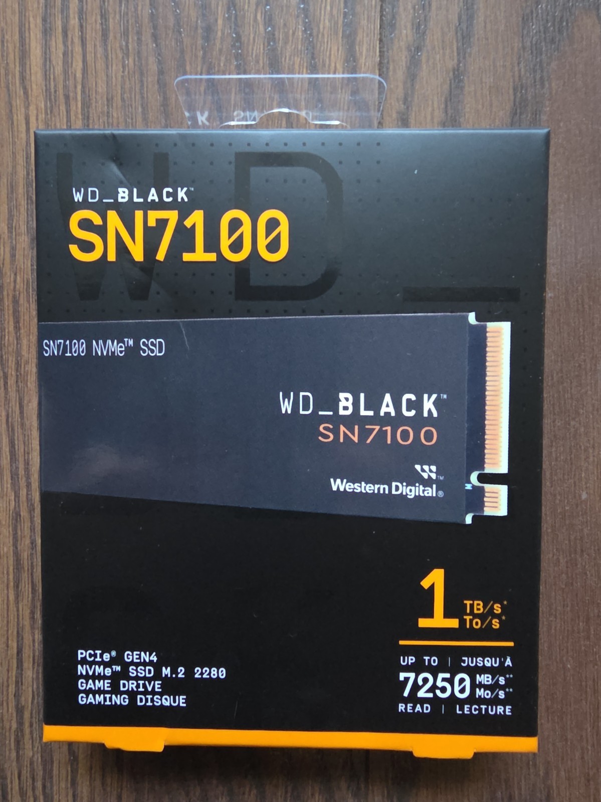 Western Digital 2280mm SN7100 1TB PCIe Gen4 NVMe SSD WDBELG0010BBK Brand New