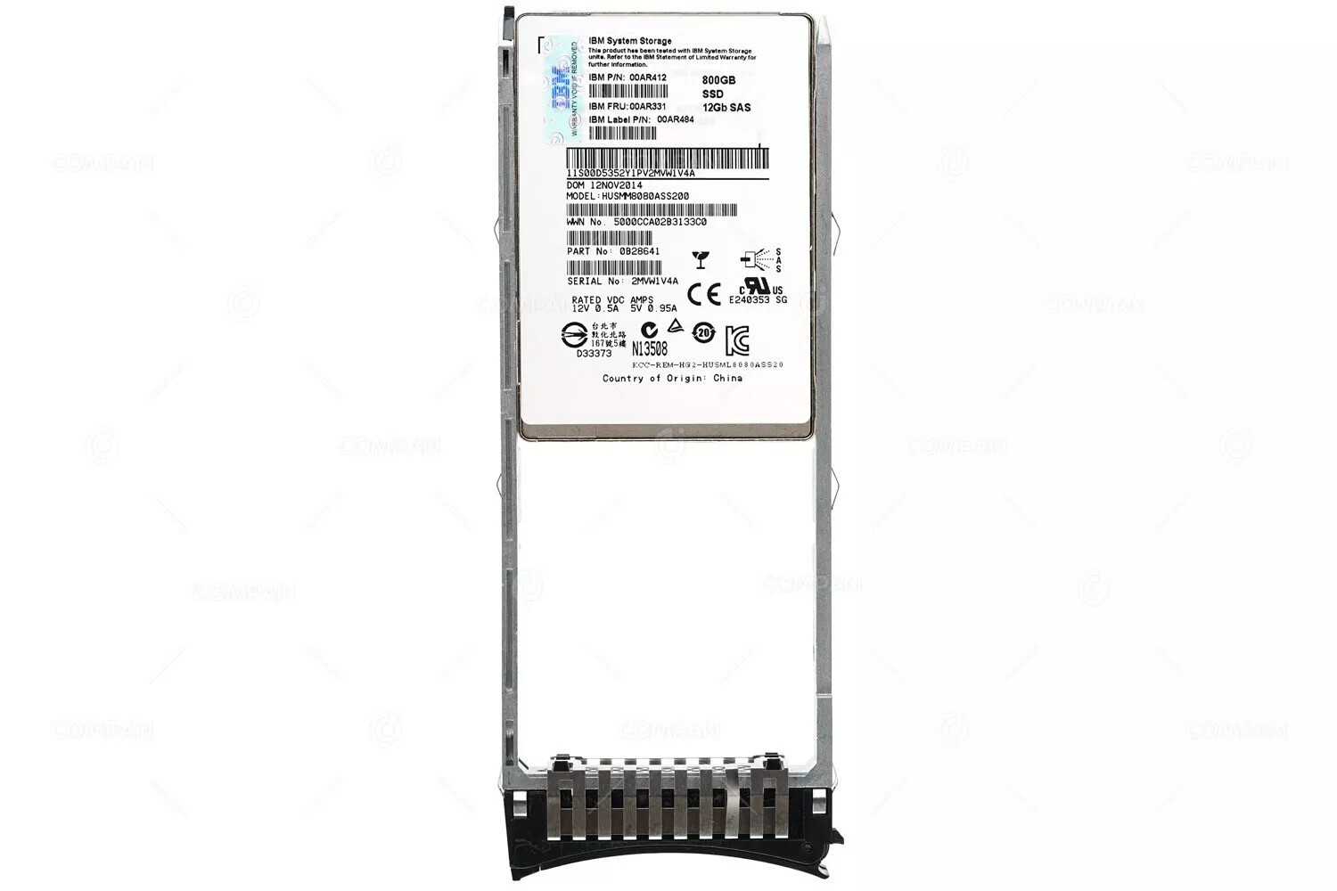 IBM V7000 Gen2 800GB 2.5" SSD Flash Drive 00AR331 00AR412 Storwize Series