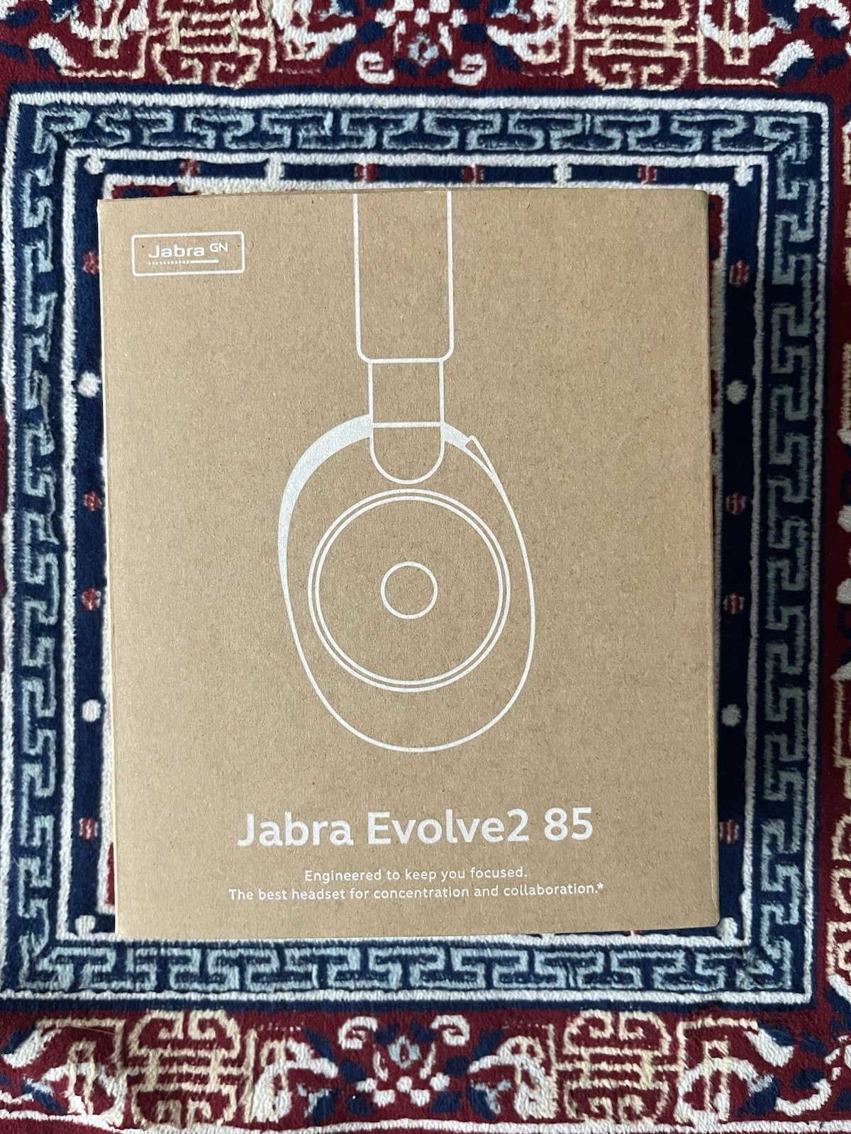 Jabra Evolve2 85 Over-Ear Black ANC Wireless Headset USB-C/3.5mm Mic