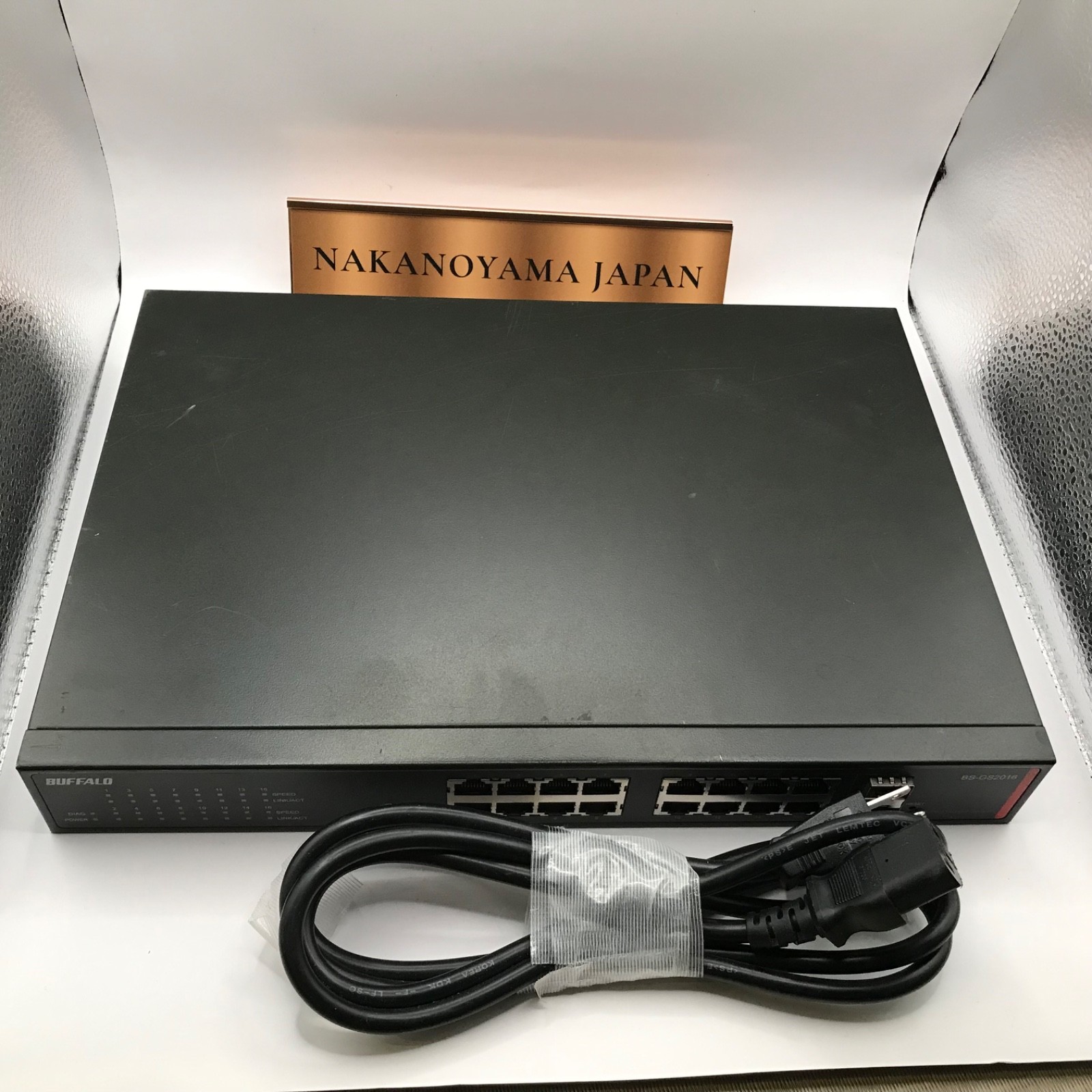 BUFFALO BS-GS2016 Layer 2 Giga Smart Switch 16-port Used Operation confirmed