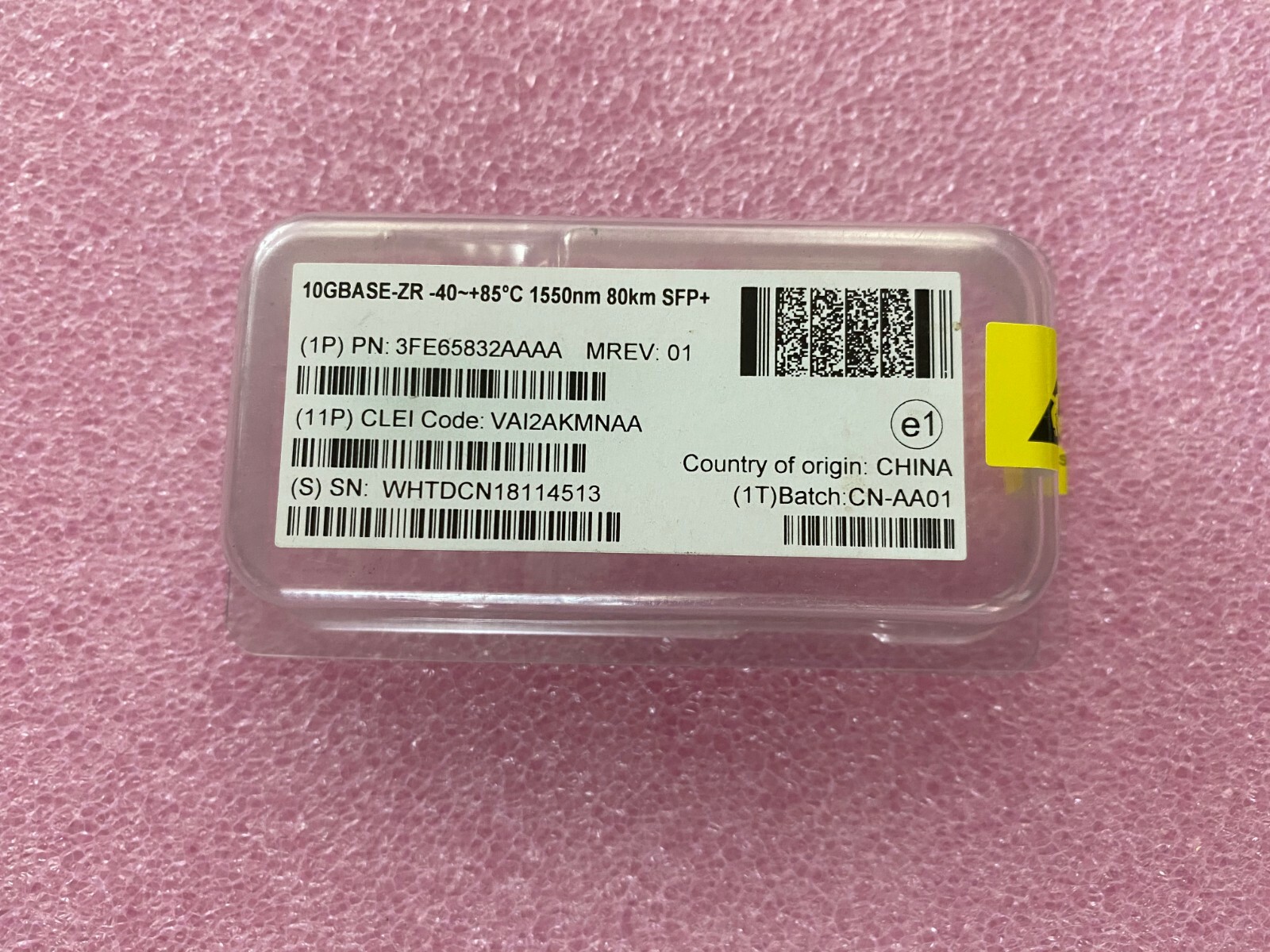 Nokia-Alcatel-Lucent 3FE65832AA 10GBASE-ZR SFP+ 80km 1550nm VAI2AKMNAA  I-Temp