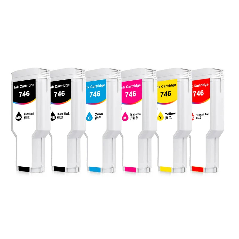 6x300ML 746 Compatible Ink Cartridge for HP DesignJet Z9 Z6 Z5600 Printer