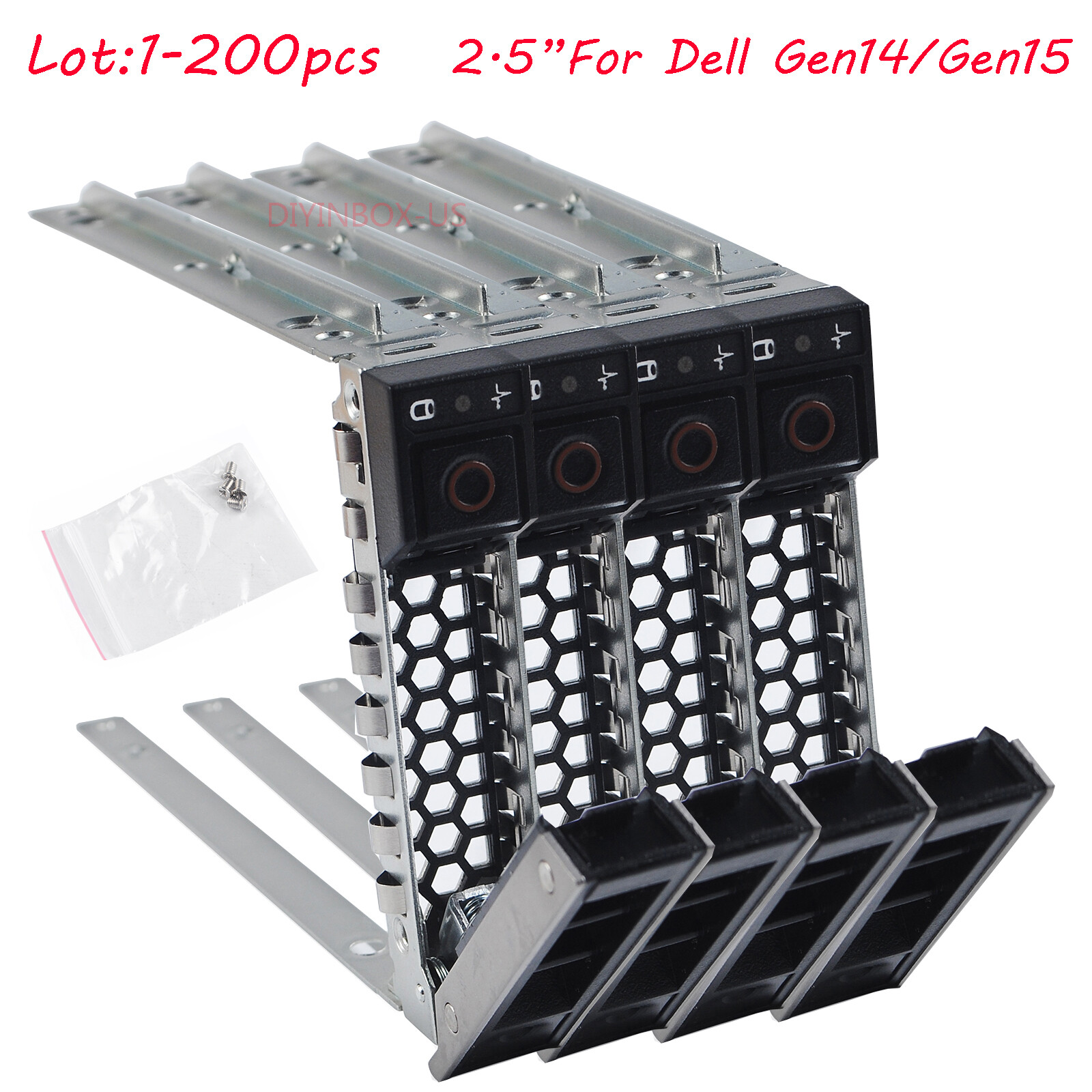 Lot Dell DXD9H GEN14/G15 2.5" HDD Caddy Tray R750 R650 R550 R450 T550 T350 R640