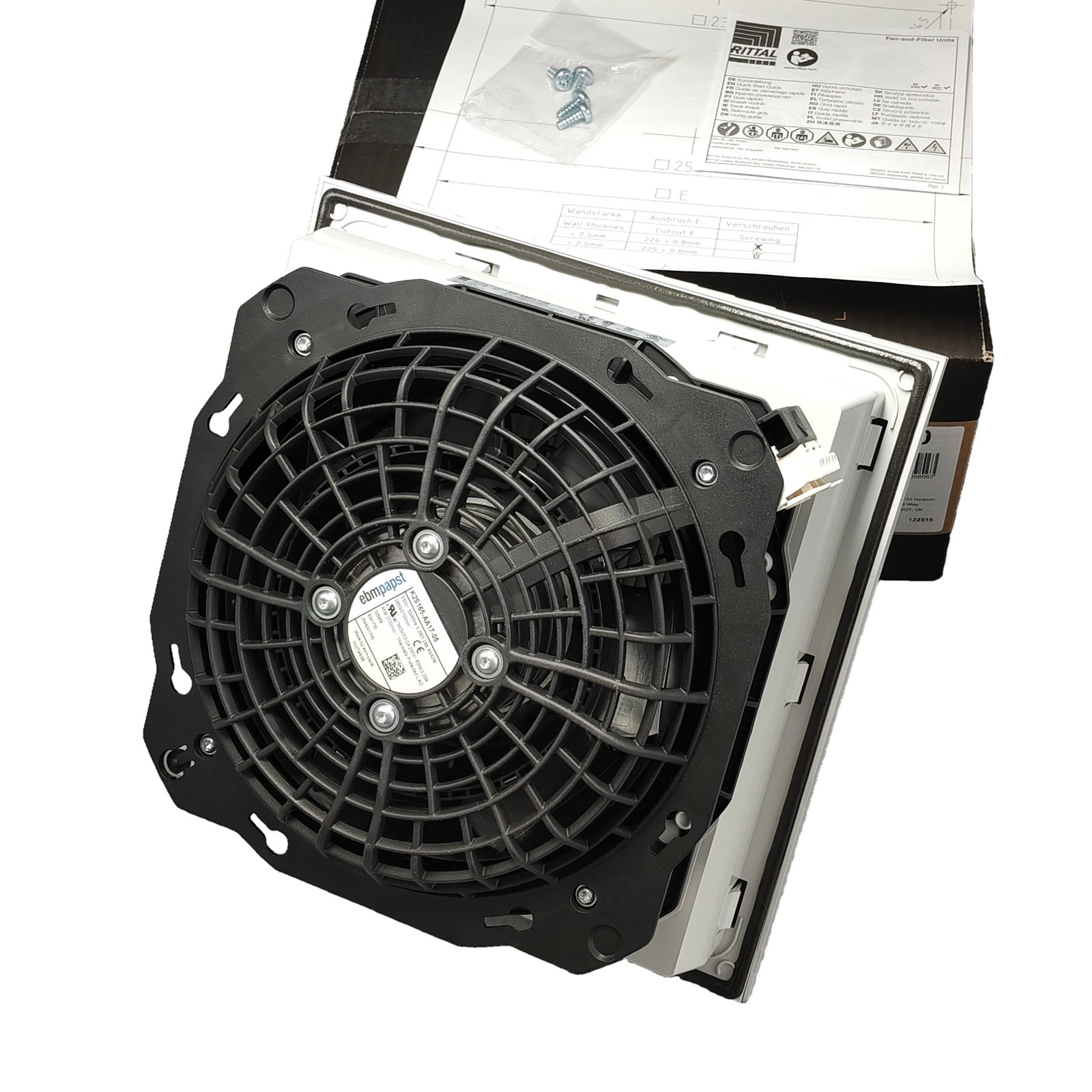 K2S165-AA17-05 Fan 40/42W 2700RPM for Rittal Cabinet Fan 230V 50/60Hz SK3241.100