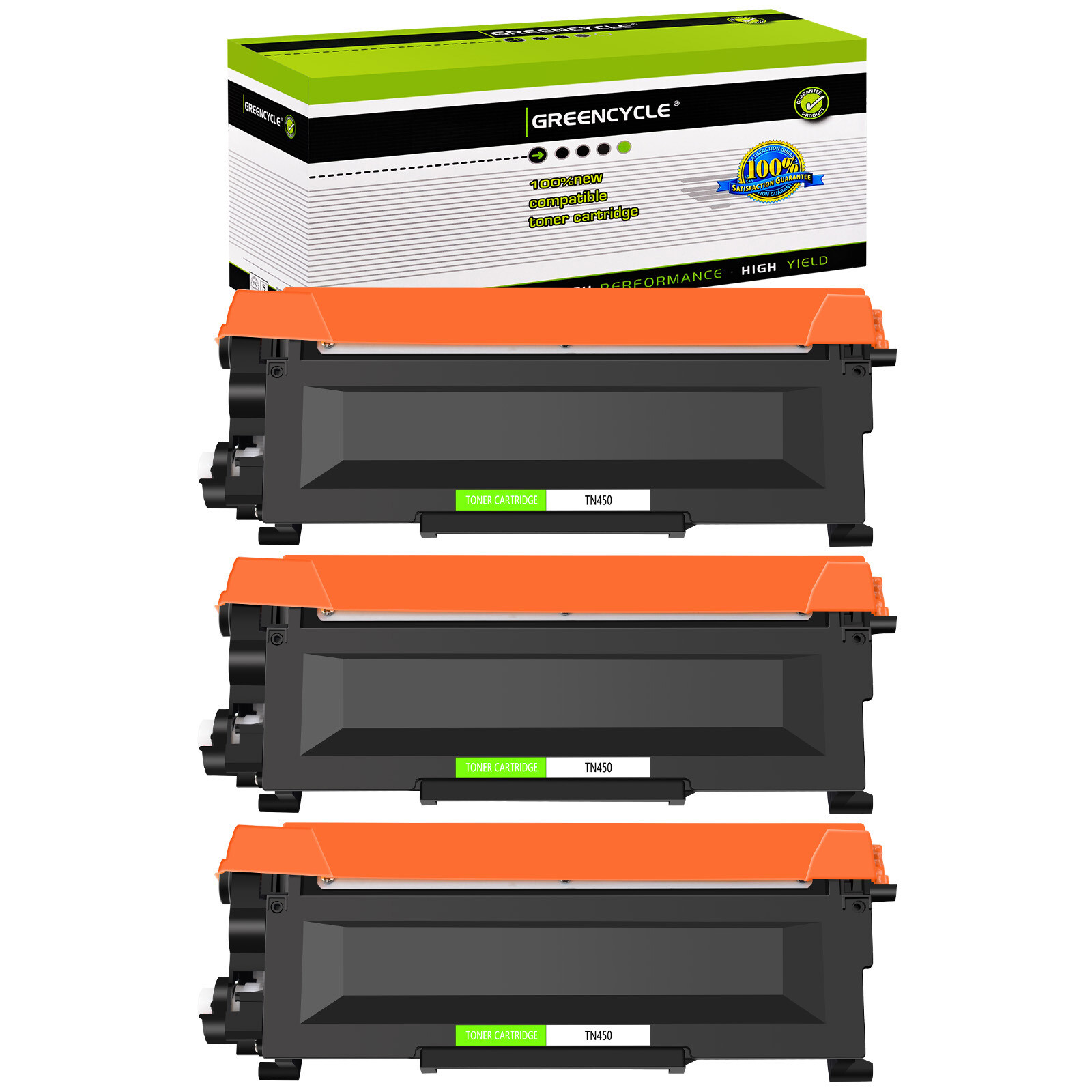 3PK TN450 Toner cartridges For Brother HL-2230 HL2240 HL2240D HL2270DW HL2280DW